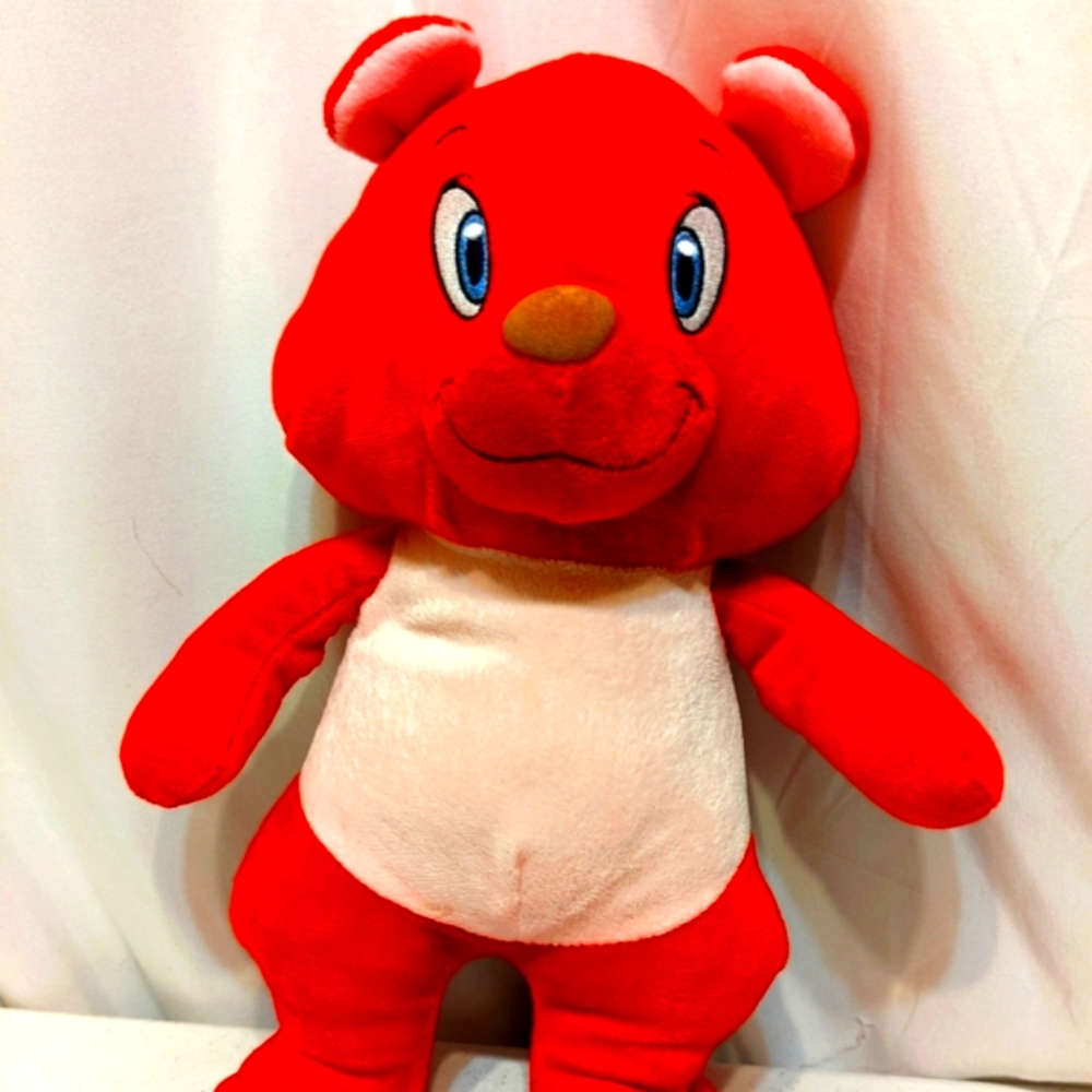 Red Nascar teddy bear Carl Edwards #19